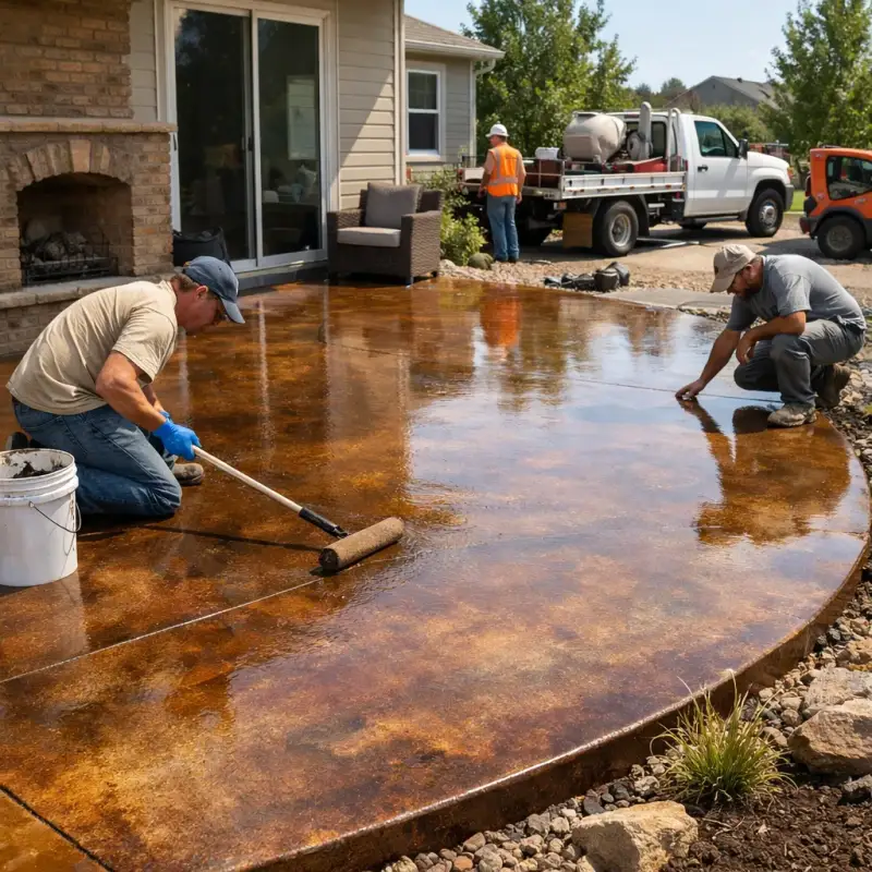 Stained/Colored Concrete Allen